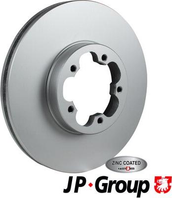 JP Group 1563105600 - Гальмівний диск autocars.com.ua