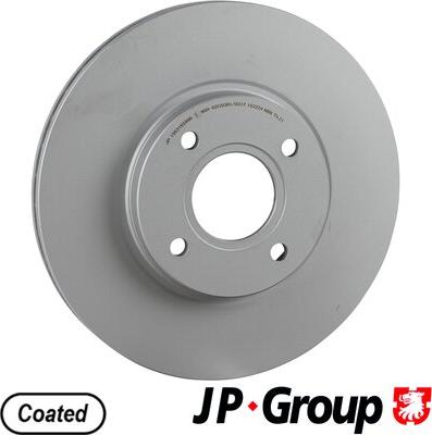 JP Group 1563105900 - Гальмівний диск autocars.com.ua