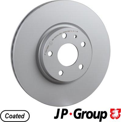 JP Group 1563106500 - Гальмівний диск autocars.com.ua