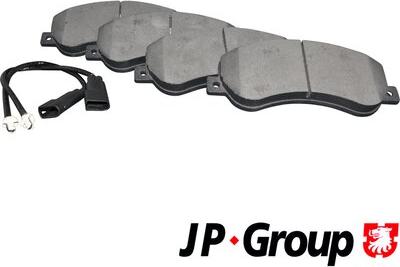 JP Group 1563600210 - Тормозные колодки, дисковые, комплект autodnr.net