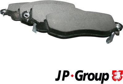 JP Group 1563600610 - Гальмівні колодки, дискові гальма autocars.com.ua