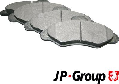 JP Group 1563601010 - Тормозные колодки, дисковые, комплект avtokuzovplus.com.ua