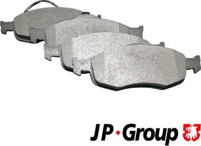 JP Group 1563601210 - Тормозные колодки, дисковые, комплект avtokuzovplus.com.ua