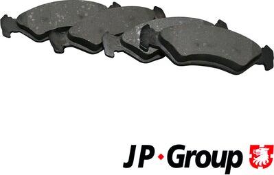 JP Group 1563601510 - Гальмівні колодки, дискові гальма autocars.com.ua