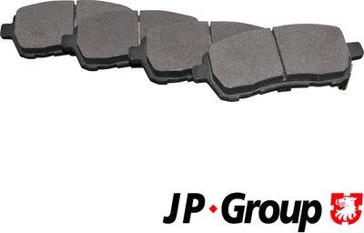 JP Group 1563603510 - Тормозные колодки, дисковые, комплект autodnr.net