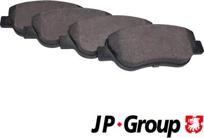 JP Group 1563604210 - Тормозные колодки, дисковые, комплект avtokuzovplus.com.ua