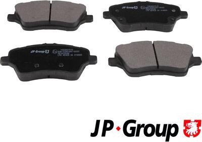 JP Group 1563607510 - Тормозные колодки, дисковые, комплект avtokuzovplus.com.ua