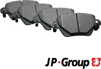 JP Group 1563700210 - Комплект тормозных колодок. дисковый тормоз autocars.com.ua