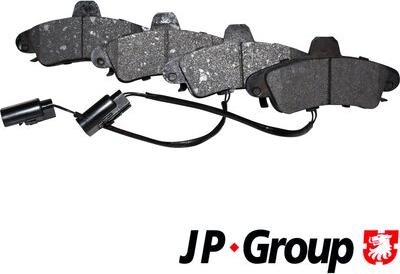 JP Group 1563700310 - Тормозные колодки, дисковые, комплект avtokuzovplus.com.ua
