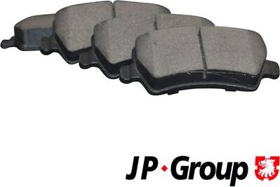JP Group 1563700810 - Тормозные колодки, дисковые, комплект avtokuzovplus.com.ua
