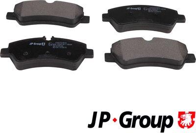 JP Group 1563701810 - Гальмівні колодки, дискові гальма autocars.com.ua