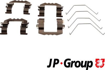 JP Group 3164002810 - Комплектуючі, колодки дискового гальма autocars.com.ua