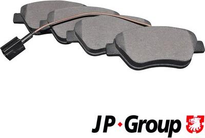 JP Group 3363601610 - Гальмівні колодки, дискові гальма autocars.com.ua