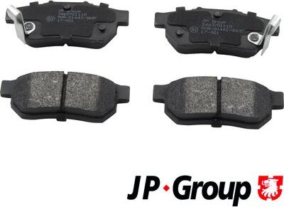 JP Group 3463701110 - Тормозные колодки, дисковые, комплект autodnr.net