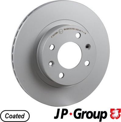 JP Group 3563102800 - Гальмівний диск autocars.com.ua