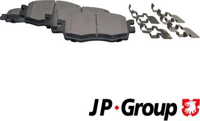 JP Group 3563600610 - Тормозные колодки, дисковые, комплект autodnr.net