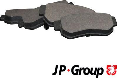 JP Group 3563700110 - Гальмівні колодки, дискові гальма autocars.com.ua