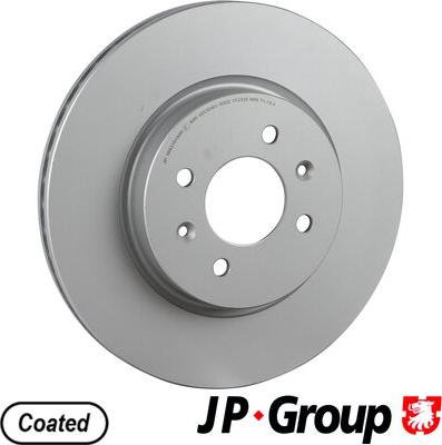 JP Group 3663101600 - Гальмівний диск autocars.com.ua