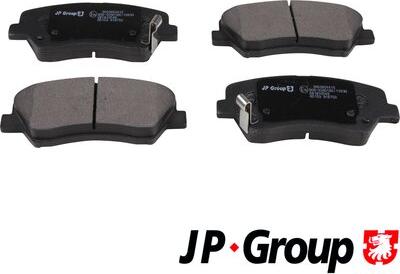 JP Group 3663604410 - Гальмівні колодки, дискові гальма autocars.com.ua