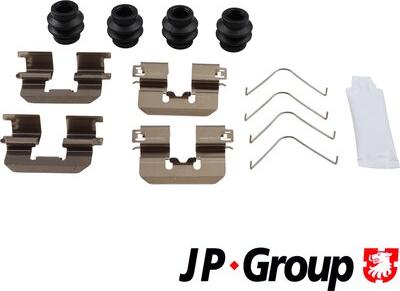 JP Group 3664002410 - Комплектуючі, колодки дискового гальма autocars.com.ua