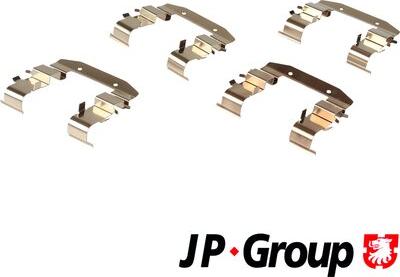 JP Group 3664002510 - Комплектуючі, колодки дискового гальма autocars.com.ua