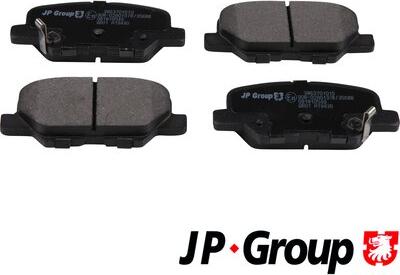 JP Group 3863701010 - Тормозные колодки, дисковые, комплект avtokuzovplus.com.ua