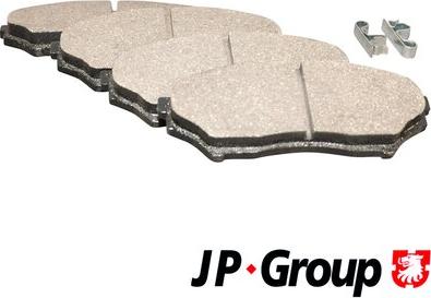 JP Group 3963600110 - Тормозные колодки, дисковые, комплект avtokuzovplus.com.ua