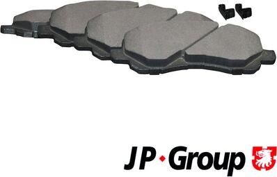 JP Group 3963600410 - Комплект тормозных колодок  дисковый тормоз autodnr.net
