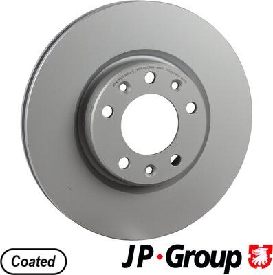 JP Group 4163103800 - Гальмівний диск autocars.com.ua