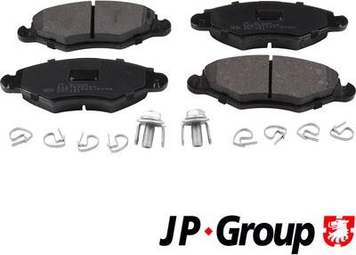 JP Group 4163600710 - Тормозные колодки, дисковые, комплект avtokuzovplus.com.ua
