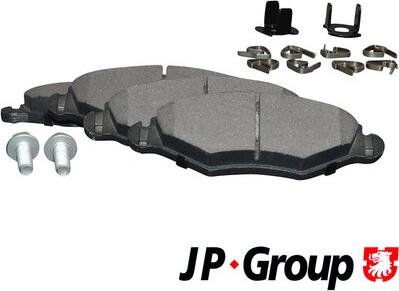 JP Group 4163600910 - Тормозные колодки, дисковые, комплект avtokuzovplus.com.ua
