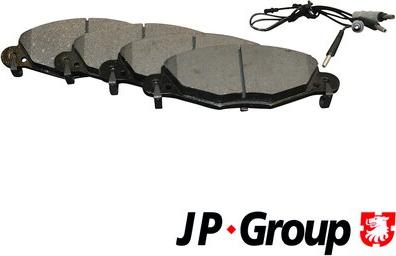 JP Group 4163602210 - Тормозные колодки, дисковые, комплект avtokuzovplus.com.ua