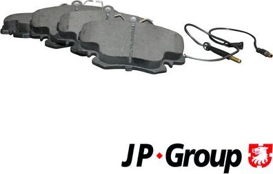JP Group 4163603110 - Тормозные колодки, дисковые, комплект avtokuzovplus.com.ua