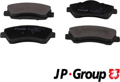 JP Group 4163607710 - Тормозные колодки, дисковые, комплект avtokuzovplus.com.ua