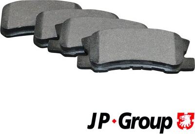 JP Group 4163700310 - Гальмівні колодки зад. Mitsubishi Outlander-Peugeot 4007 06- akebono autocars.com.ua