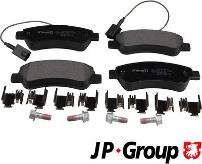 JP Group 4163701610 - Тормозные колодки, дисковые, комплект autodnr.net