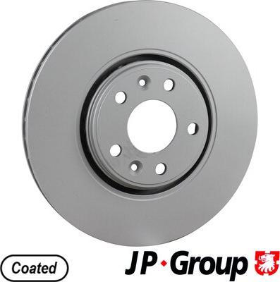 JP Group 4363102500 - Гальмівний диск autocars.com.ua