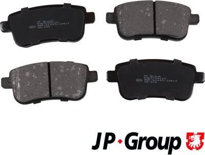 JP Group 4363700210 - Гальмівні колодки, дискові гальма autocars.com.ua