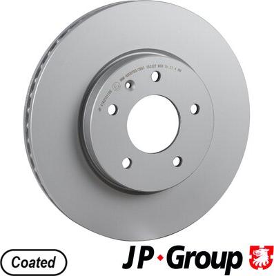 JP Group 4763101100 - Гальмівний диск autocars.com.ua