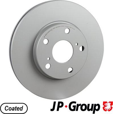 JP Group 4863104600 - Гальмівний диск autocars.com.ua
