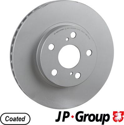 JP Group 4863105400 - Гальмівний диск autocars.com.ua