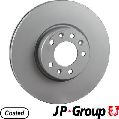 JP Group 4863105800 - Гальмівний диск autocars.com.ua