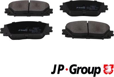 JP Group 4863601210 - Гальмівні колодки, дискові гальма autocars.com.ua