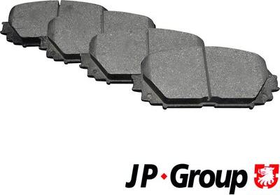 JP Group 4863601610 - Гальмівні колодки, дискові гальма autocars.com.ua