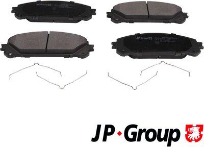 JP Group 4863607510 - Гальмівні колодки, дискові гальма autocars.com.ua