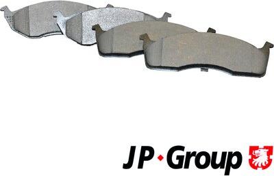 JP Group 5063600210 - Тормозные колодки, дисковые, комплект avtokuzovplus.com.ua