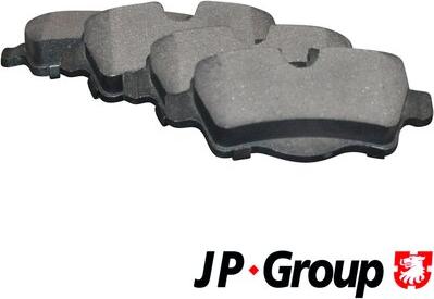 JP Group 6063700210 - Гальмівні колодки зад. MINI 06-15 1.6-2.0 autocars.com.ua