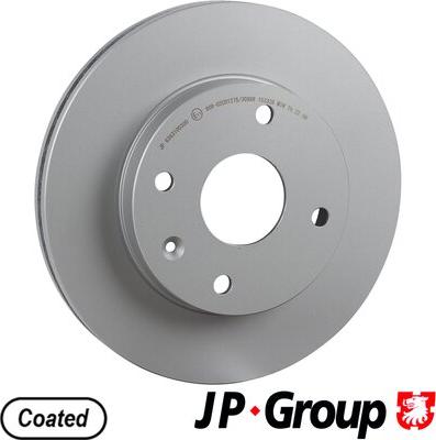 JP Group 6363100300 - Гальмівний диск autocars.com.ua