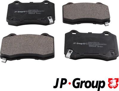 JP Group 6563705110 - Тормозные колодки, дисковые, комплект avtokuzovplus.com.ua