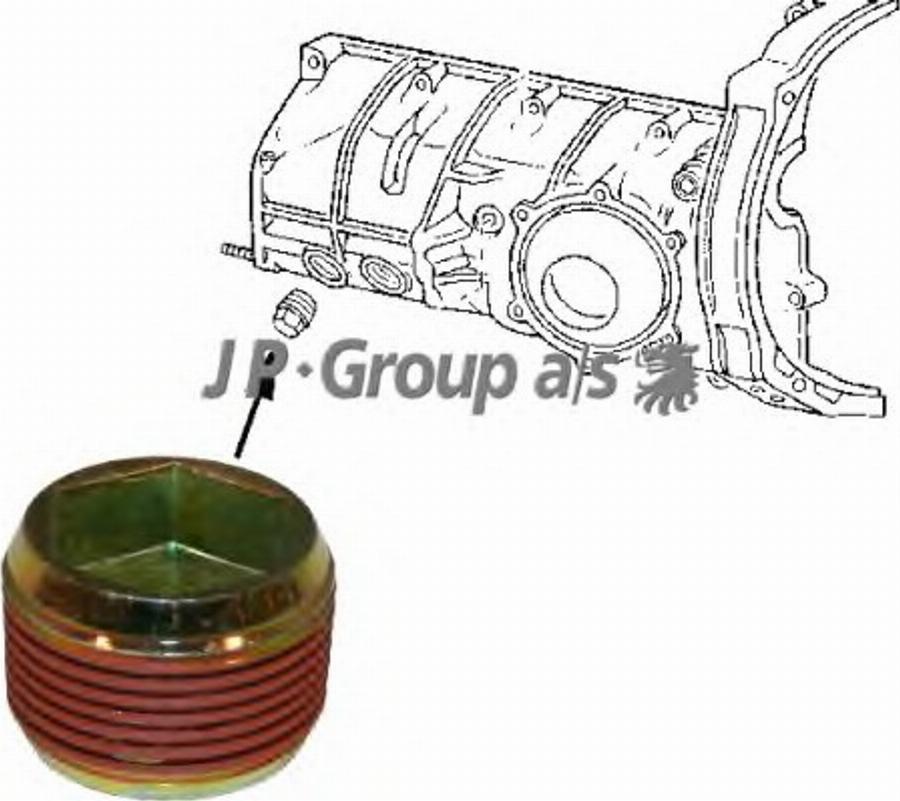 JP Group 8133000200 - Резьбовая пробка, картер коробки передач autocars.com.ua